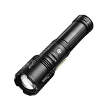 Powerful XHP90 LED Flashlight - High Power, Rechargeable, Tactical, USB, 18650 Battery, Ideal for Camping