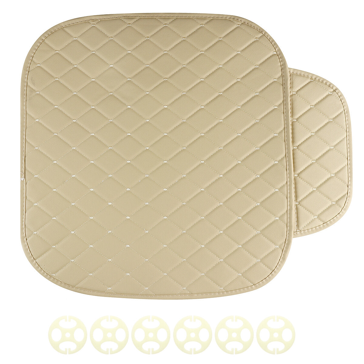 Universal PU Leather Car Seat Cushion Cover - Breathable, Protective, and Comfortable