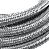 10ft 1000 PSI AN8 Nylon & Stainless Steel Braided Gas Line Hose