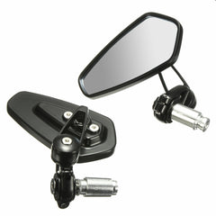 2Pcs 7/8" 22mm Motorcycle Handlebar End Mirrors Aluminum for Triumph Speed Triple Universal Rearview