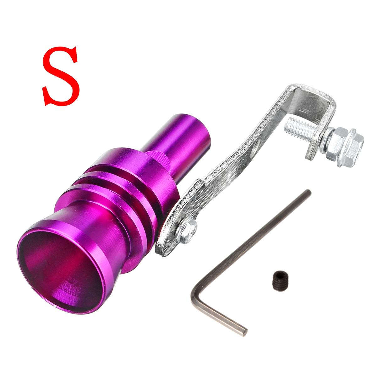 Purple Aluminum Turbo Sound Whistle Exhaust Muffler Simulator Pipe Blow-Off Valve - Available in S/M/L/XL