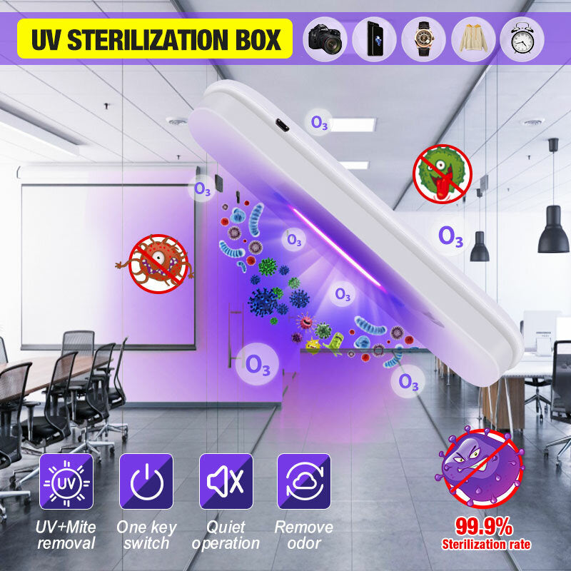 UV Light Sterilizer Box for Face Shields, Phones, Underwear, Nail & Cosmetic Tools - NEW