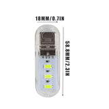 USB LED Lamp for Camping, Night Light, Power Bank, PC, and Laptop