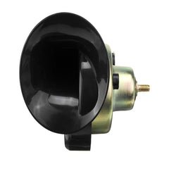 12V 115dB Electric Bull Horn - Loud Waterproof Metal Sound for Motorcycle, Car, Truck, Boat - Black