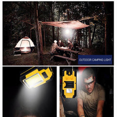 Super Bright COB LED Camping Tent Light - Rechargeable, Portable, Retro Lantern for Outdoor Emergencies