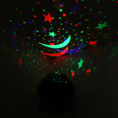 LED Rotating Starry Sky Night Light Projector - Children's Room Decor Lamp