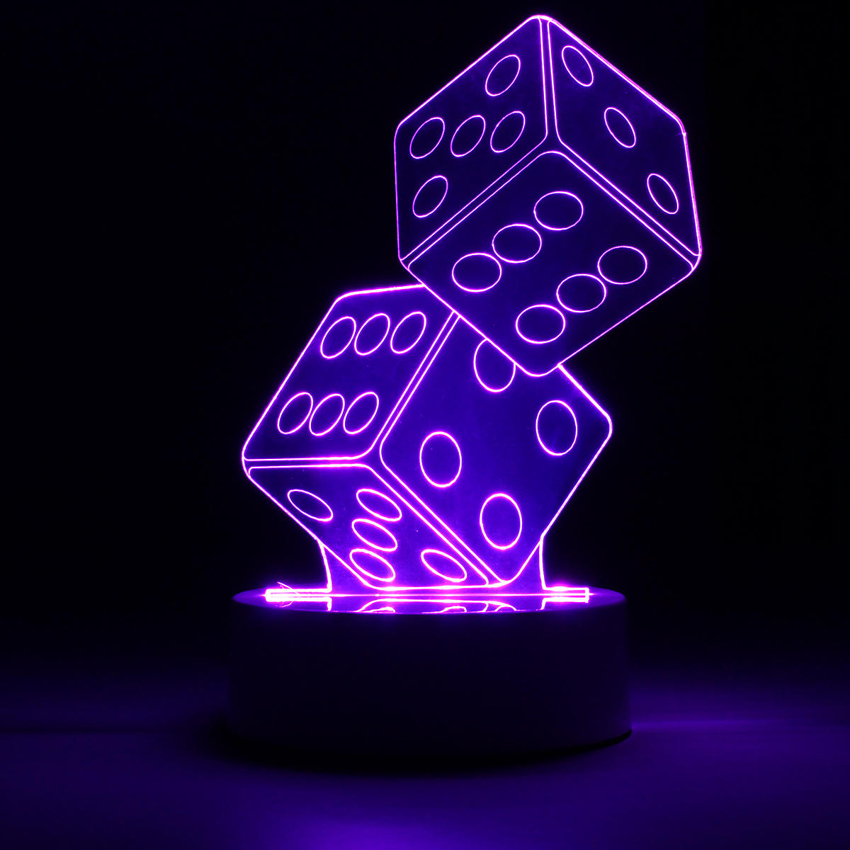 3D Dice Shape RGB USB Night Light - Color Changing LED Table Lamp with 24 Key Controller, Perfect Xmas Gift