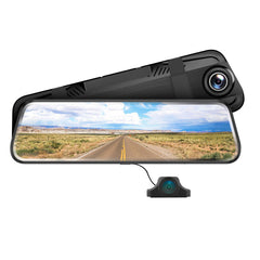 1080P-Dashcam mit Vollbild-Touchscreen, ADAS, Doppelobjektiv, Nachtsicht, Rückfahrkamera und automatischem Videorecorder