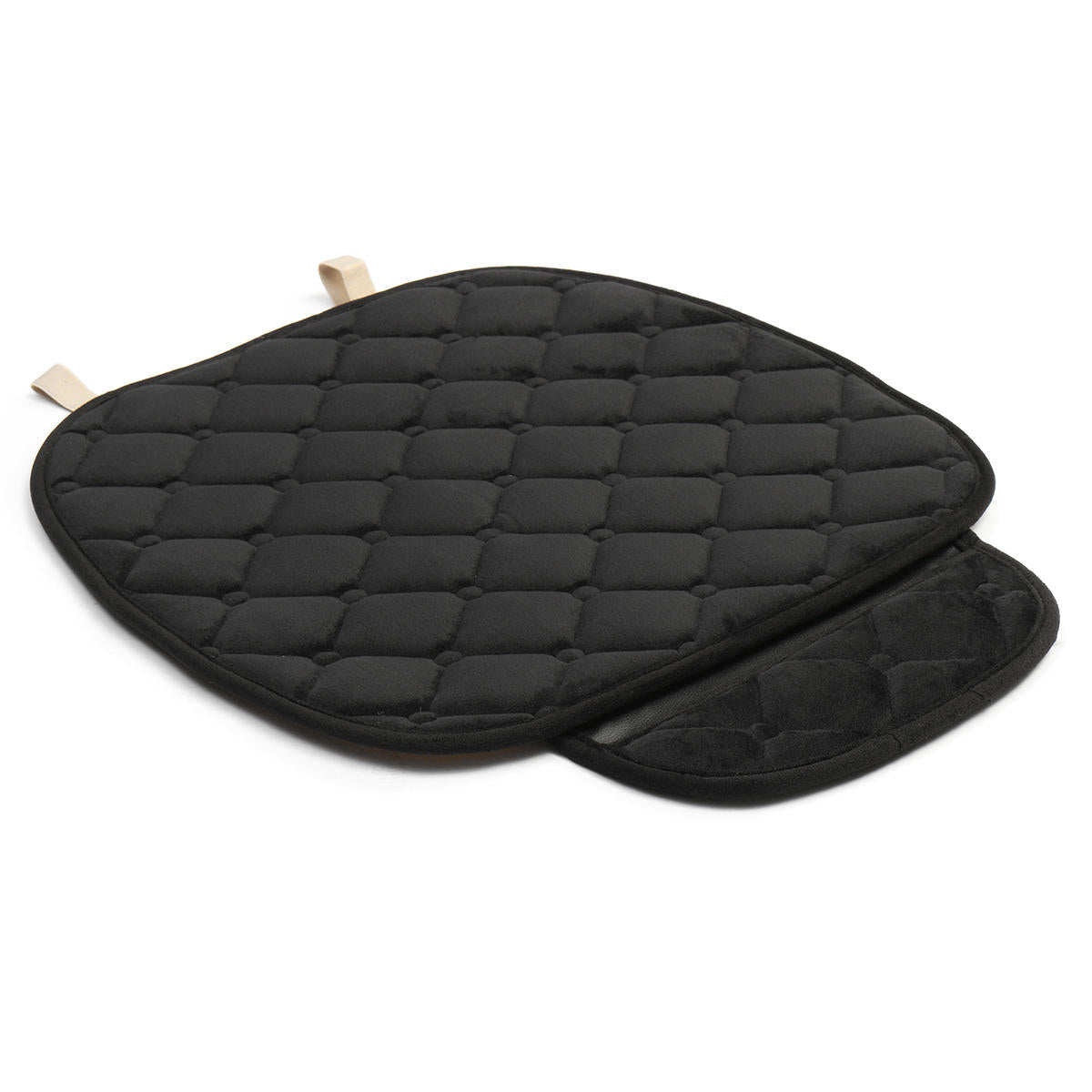 Breathable Plush Car Front Seat Cushion Covers - Four Season Chair Protector Pad Mat