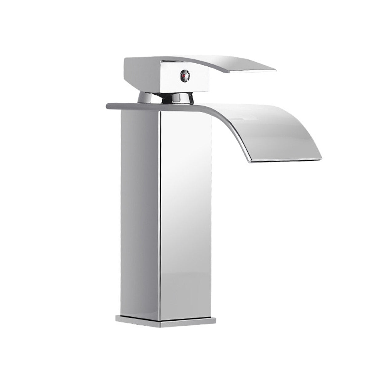 Stainless Steel Waterfall Faucet - Single Handle Mixer Tap for Bathroom & Kitchen Sink