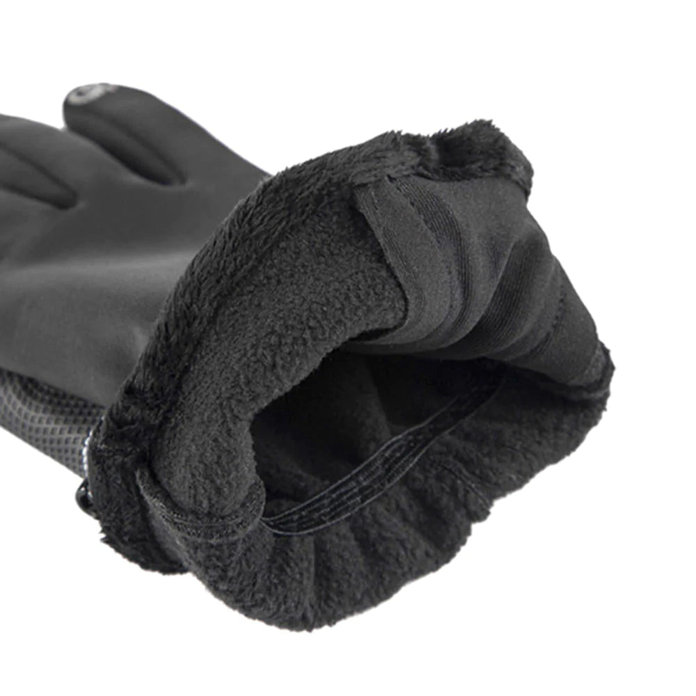 Unisex Winter Ski Gloves: Waterproof, Warm, Full Finger, Touch Screen, Zipper, Plus Velvet for Outdoor, Bike, Motorcycle