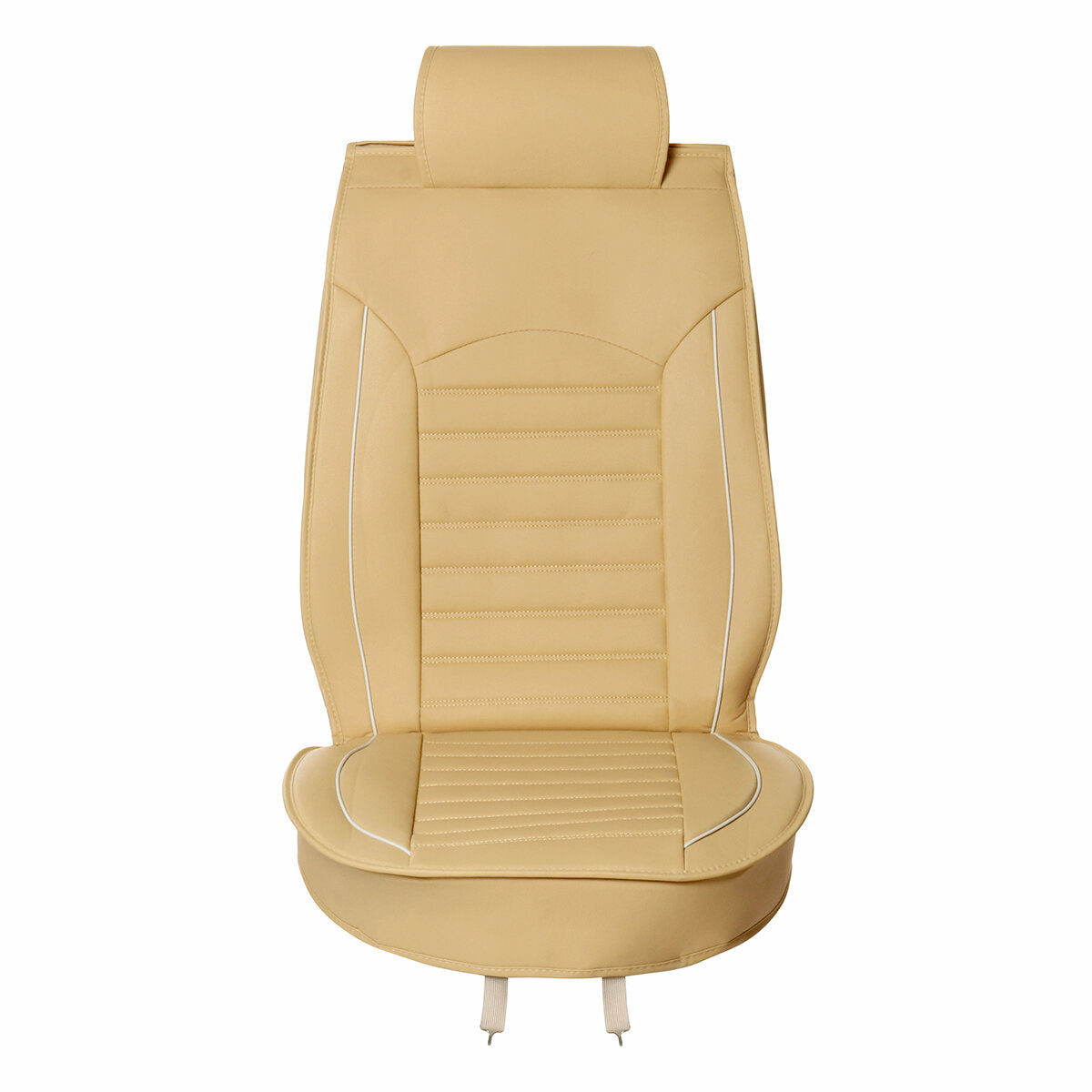 Universal PU Leather Car Seat Cover - Waterproof, Breathable, 1 Pack, Black, Fits Most Cars