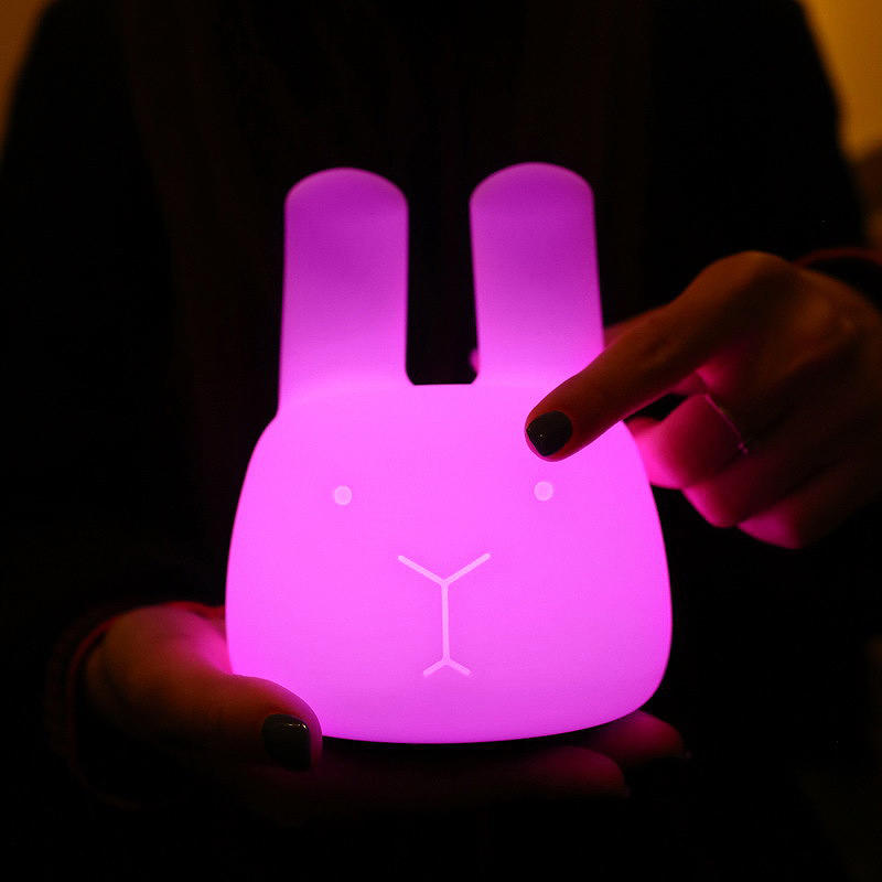 Lovely Rabbit Night Light - Mini LED Lamp for Baby Bedroom Decor, Smart and Creative Decorative Lights