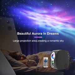 Bluetooth Sky Projector Music Speaker - LED Night Light, Galaxy Nebula, Ocean Star, Moon Lamp