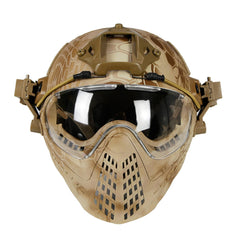 Army Tactical Helmet with Mask for Motorcycle, Hunting, and Outdoor Riding