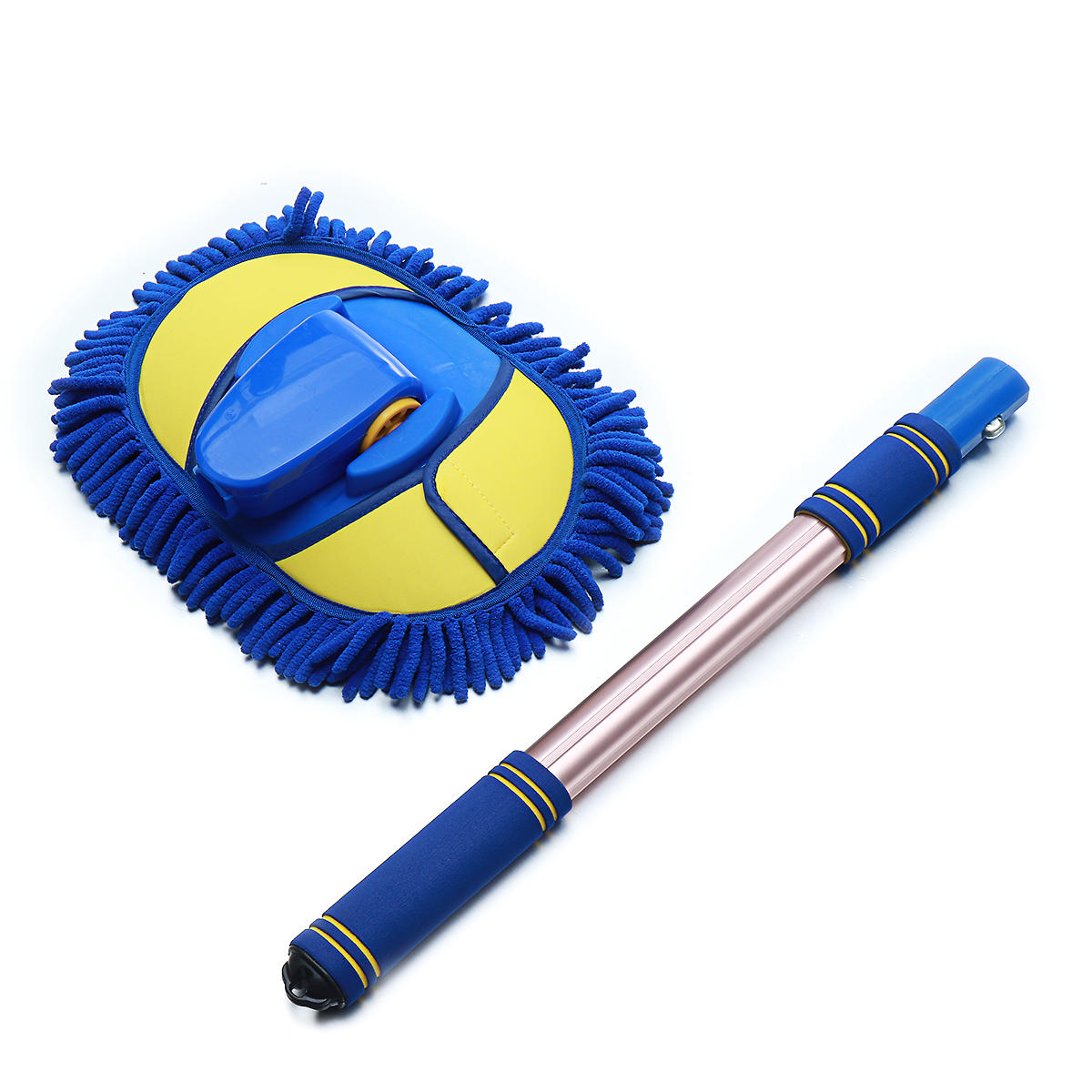 Adjustable Telescopic Chenille Mop - Soft Cleaning Brush Tool for Easy Wiping