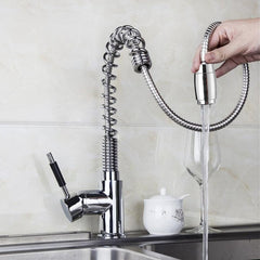 Stainless Steel LED Kitchen Faucet - Hot & Cold Mixer Tap, 360 Degree Rotating