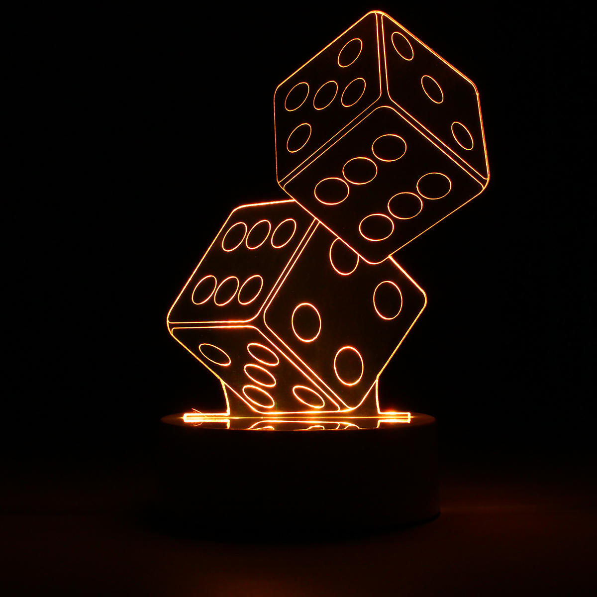 3D Dice Shape RGB USB Night Light - Color Changing LED Table Lamp with 24 Key Controller, Perfect Xmas Gift