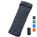 Ultralight Inflatable Camping Sleeping Pad with Pillows - Folding Travel Mat for Hiking, Trekking, and Outdoor Adventures