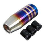 Universal Aluminum Alloy Car Gear Shift Knob 8.5cm with 3 Adapters - Manual Shifter Handle Lever Stick