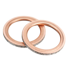 2PCS Exhaust Pipe Muffler Gaskets for Yamaha Rhino 660 YXR660F 4x4 2004-2007