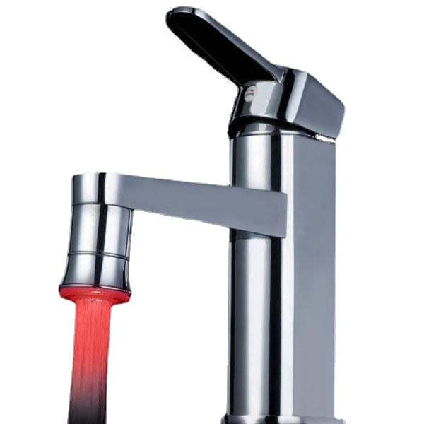 LED Brass Temperature Control Light Faucet Tap