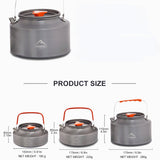 Camping Water Kettle & Outdoor Coffee Kettle - Picnic Set, Tableware, Cookware, and Utensils for Tourism