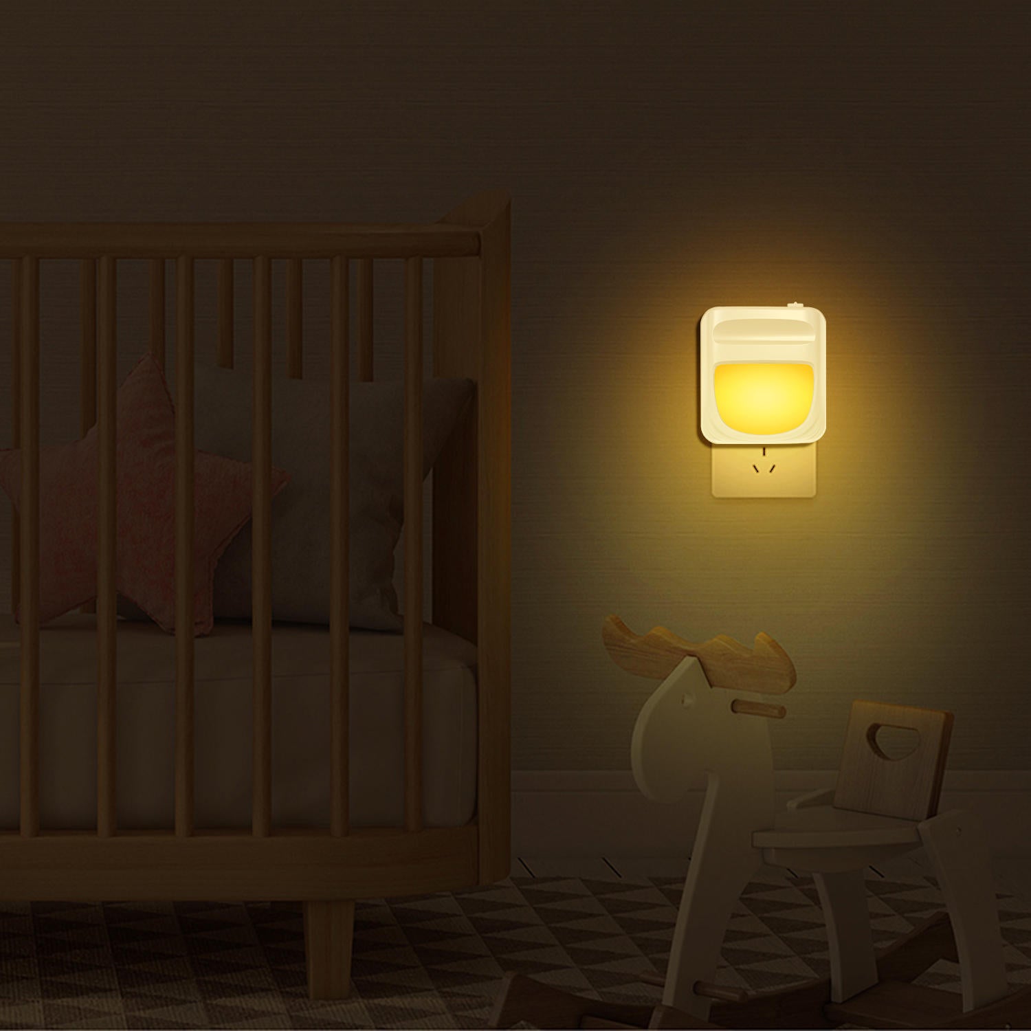 LED Night Light 1636 - Intelligent Control Plug-In Home Decor Lamp