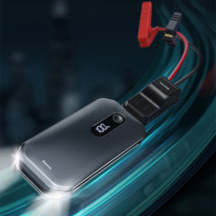 1000A 12000mAh Car Jump Starter Power Bank for 3.5L/6L Engines - Portable Emergency Battery Booster