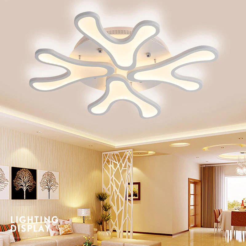 Modern LED Deer Antler Chandelier for Living Room, Dining Room, and Bedroom Ceiling Lighting