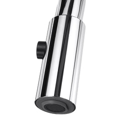 Modern Single Handle Kitchen Sink Faucet with Pull Down Sprayer - Hot and Cold Mixer Tap