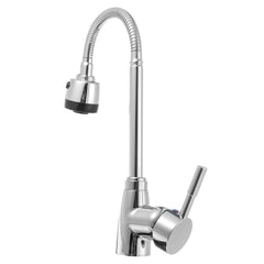 360 Degree Swivel Spout Single Handle Kitchen Sink Faucet with Pull Down Spray Mixer Tap