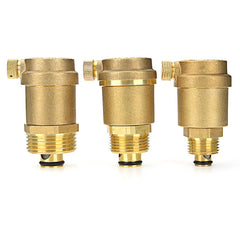 Brass Automatic Air Vent Valve - Safety Pressure Relief for Water Heater HVAC Pipeline System