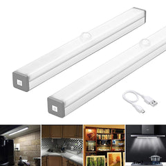 Über USB wiederaufladbares LED-Nachtlicht mit Bewegungssensor für Schrank, Kleiderschrank, Küche, Schlafzimmer und Stufenbeleuchtung