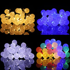 30 LED Solar Power Christmas Fairy String Lights - Outdoor Patio Party Decor Lamp