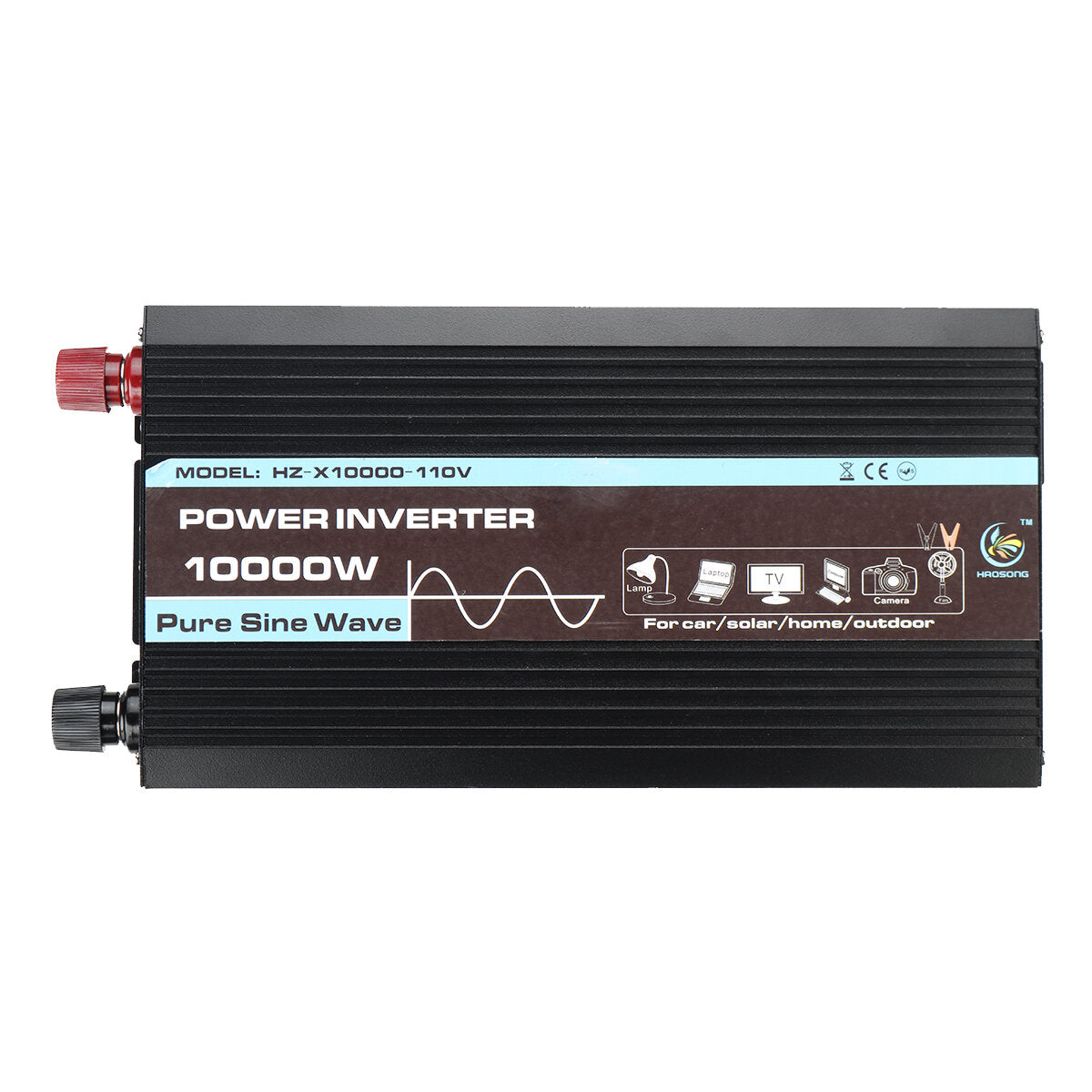 3000W Pure Sine Wave Inverter - Dual Display, DC to AC Converter for Car and Household Use