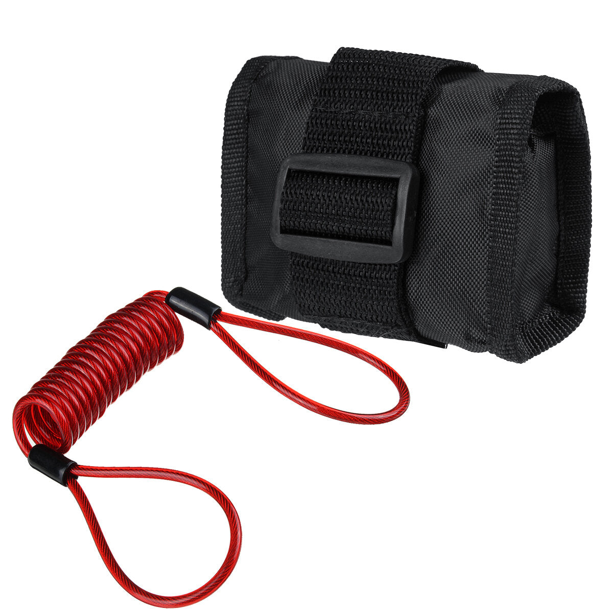 1.2m/4ft Motorcycle Bike Alarm Lock Bag with Reminder Cable - 5 Colors Available