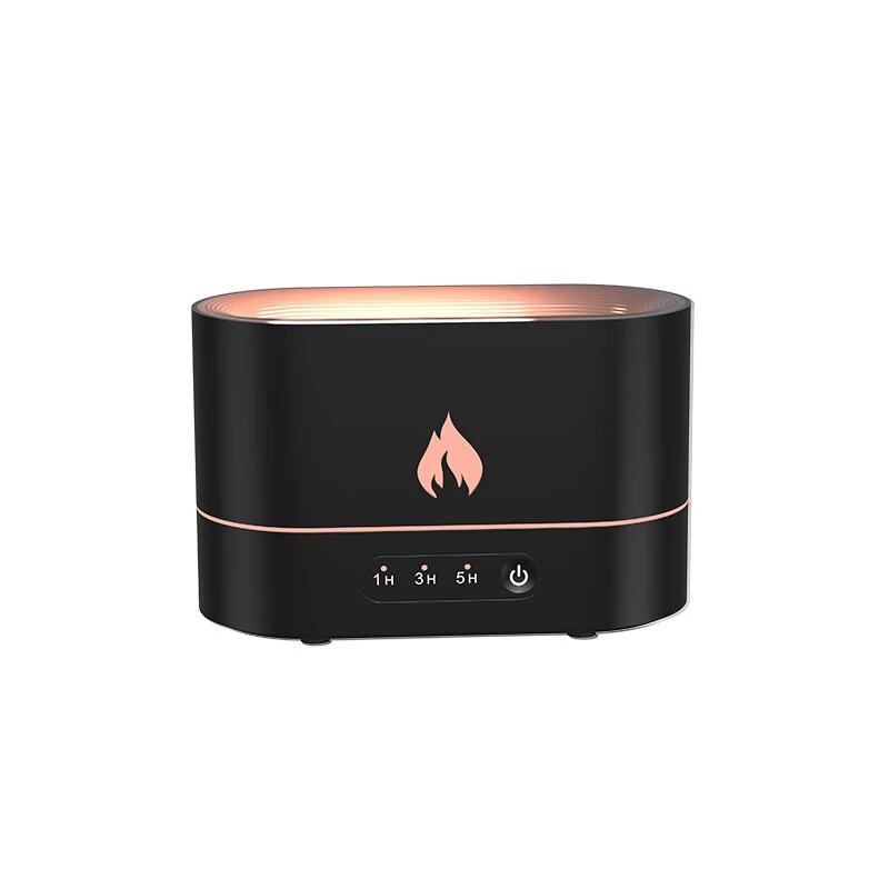 3D Flame LED Night Light & Aromatherapy Diffuser - USB Rechargeable for Living Room & Bedroom