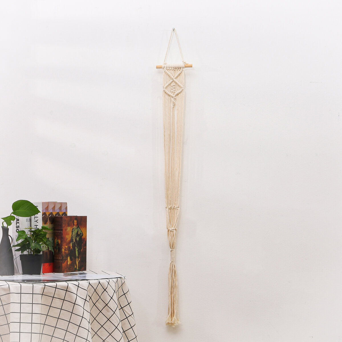 1M Macrame Plant Hanger Pot Holder - Hemp Rope Hanging Basket Craft Decoration