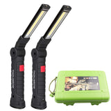 USB Rechargeable Multi-Function Folding Work Light with Built-in Battery - COB LED Camping Torch Flashlight