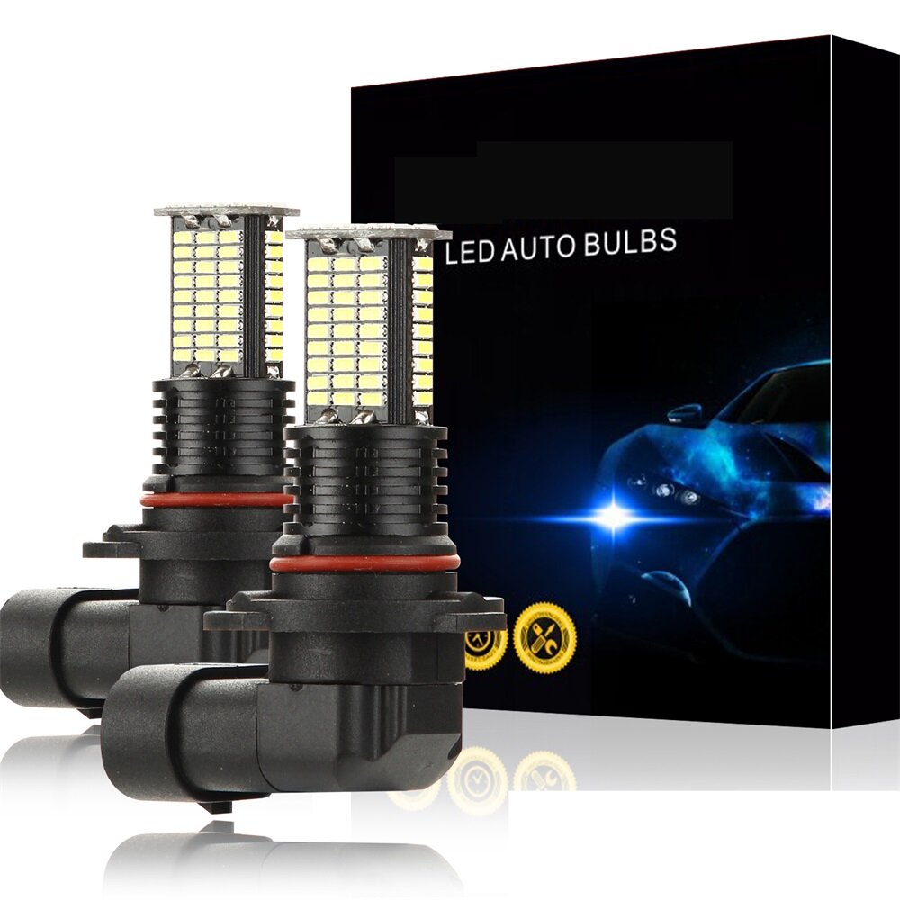 2PCS 12V/24V 55W 6000K Car Fog Light P13W 3200LM LED Bulbs Waterproof White Light