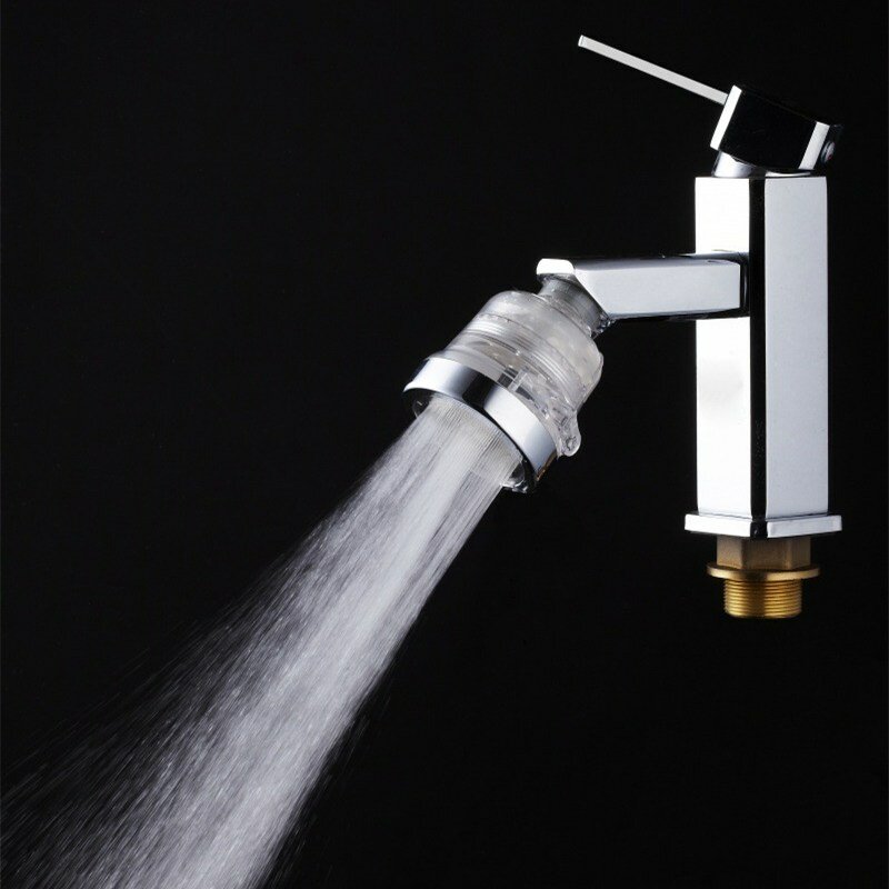 360 Degree Rotate Tap Bubbler Filter Aerator - Water Saving Device for Kitchen & Bathroom Faucets, ABS Material