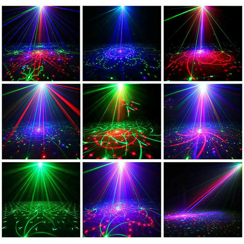 RGB LED Stage Lamp USB Projector Light for Music Party Disco DJ Performance