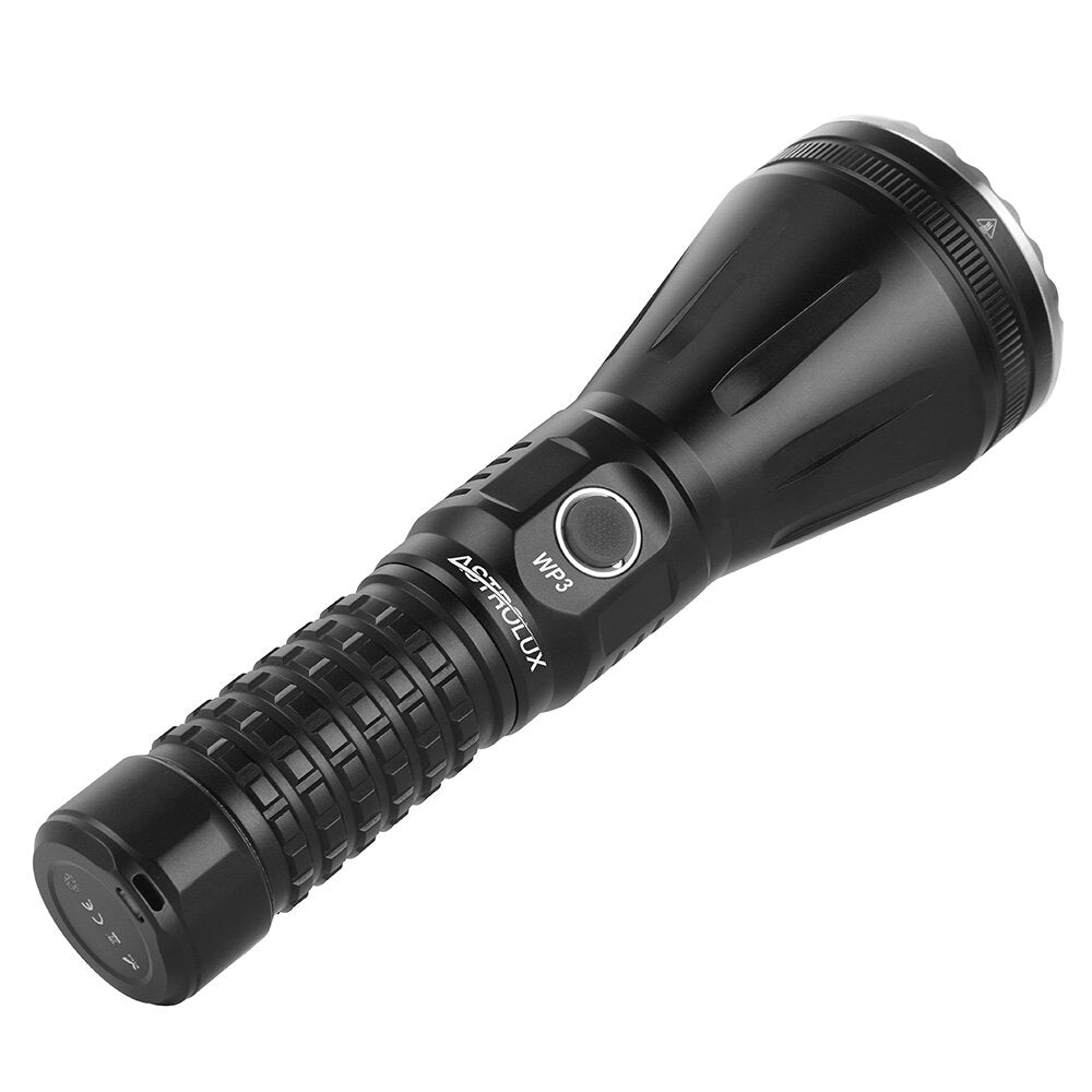 2.9KM 562LM Long Distance LEP Flashlight, Waterproof Spotlight with 28A High Drain 21700 Li-ion Battery