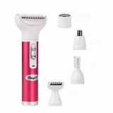 5-in-1 Women's Painless Shaver & Epilator: Face, Beard, Eyebrow, Nose Trimmer