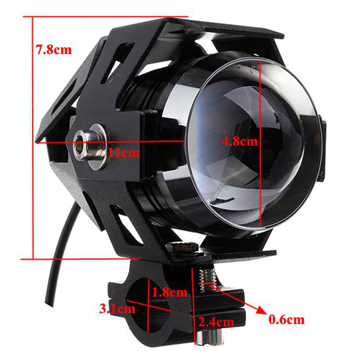 3000LM High Power Waterproof LED Motorcycle Headlight Spot Light