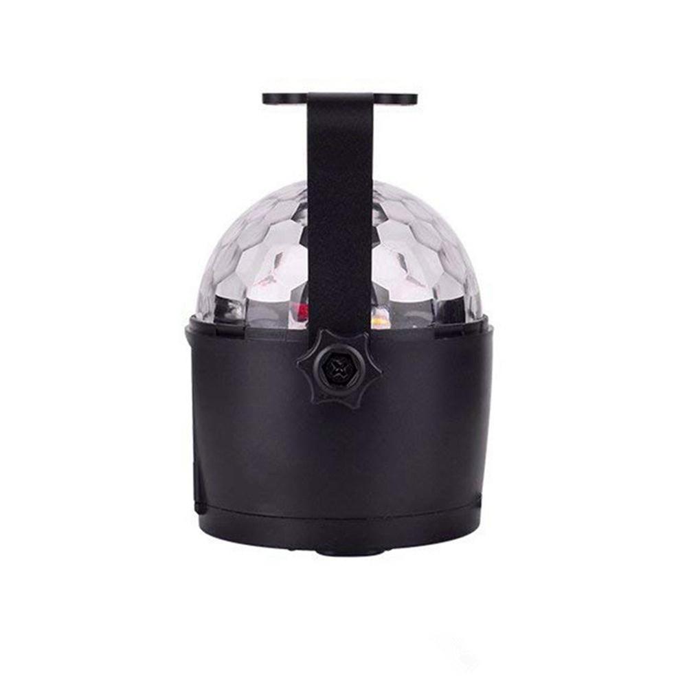 Upgrade 6-Color Crystal Ball LED Stage Light with Voice Remote for Bar, KTV, Party, Disco