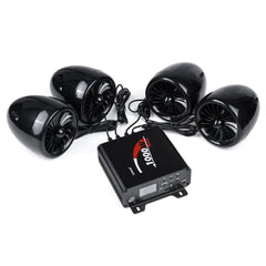 1000W Waterproof Bluetooth Amplifier with 4 Speakers for ATV, UTV, Motorcycle, Electric Bike, Marine, Boat Audio System