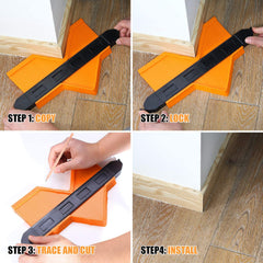 Contour Gauge with Lock - Precision Profile Measuring Tool and Smart Ruler