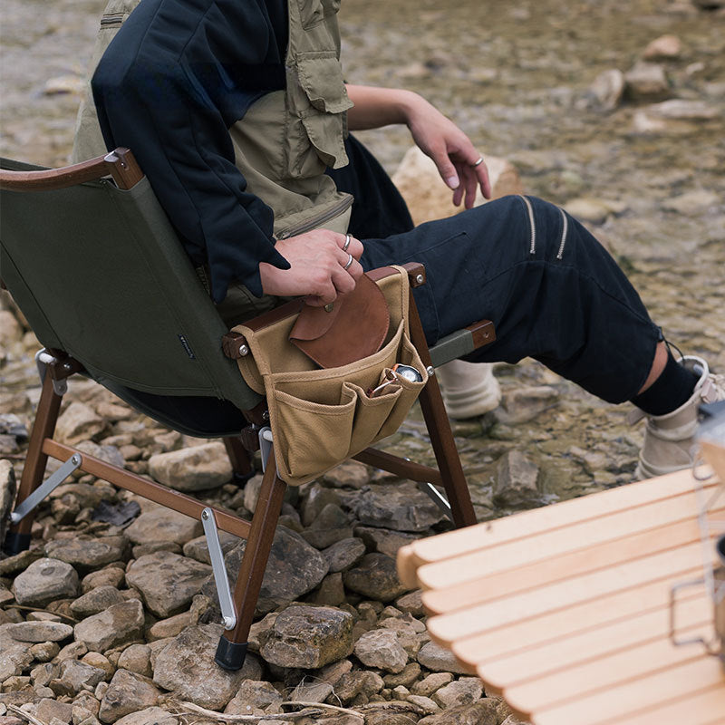 Outdoor Camping Kermit Chair Armrest Hanging Bag - Multifunctional Portable Storage Solution